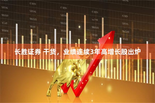长胜证券 干货，业绩连续3年高增长股出炉
